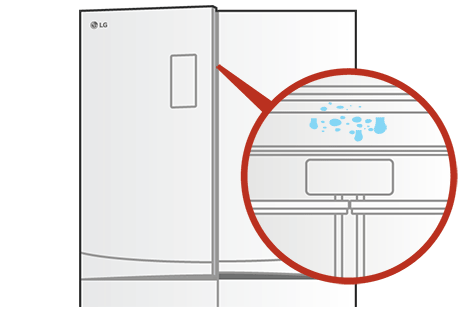 냉장실/냉동실 내부에서 누수가 돼요